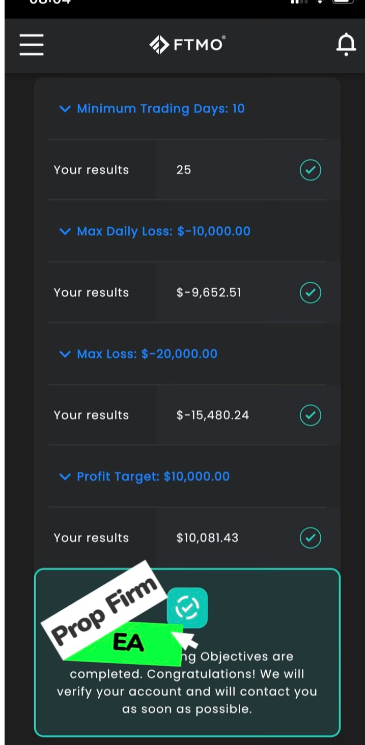 Prop Firm EA MT4 AI Trading Robot Lifetime Access - Prop Firm EA